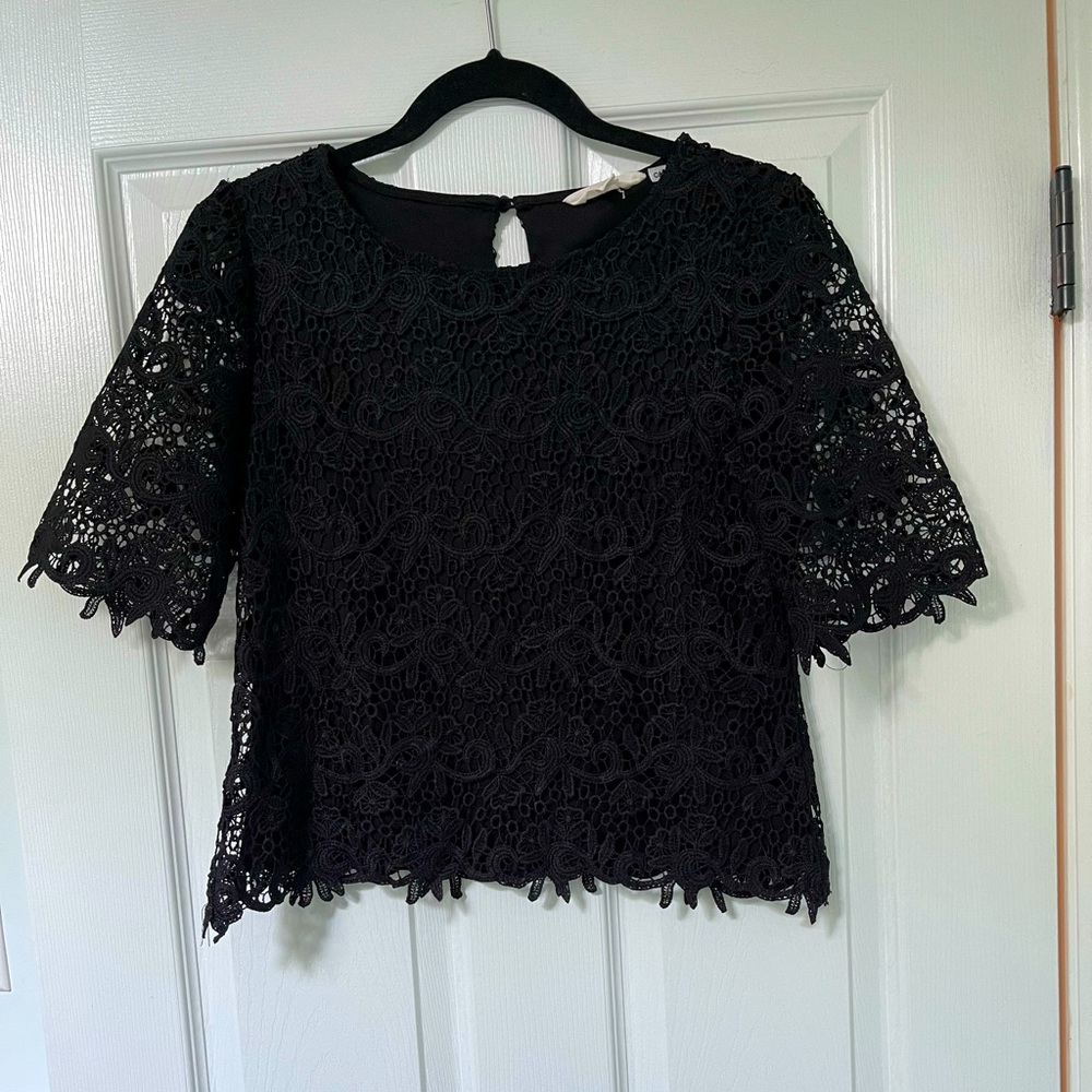 Adiva Lace cropped top